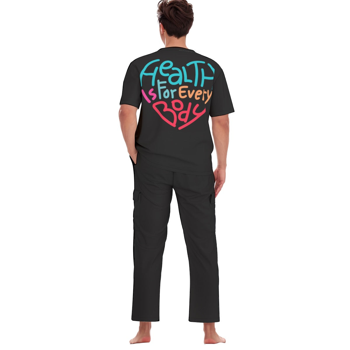 All-Over Print Unisex Scrub Set With Six Pocket