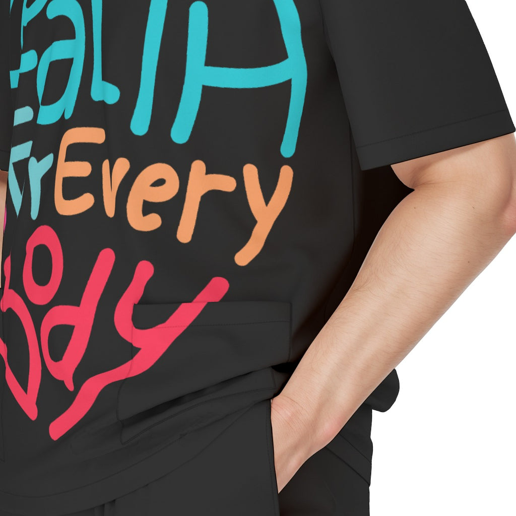 Scrubs with Meaning "The scrub set that says what you believe before you say a word." 1 side