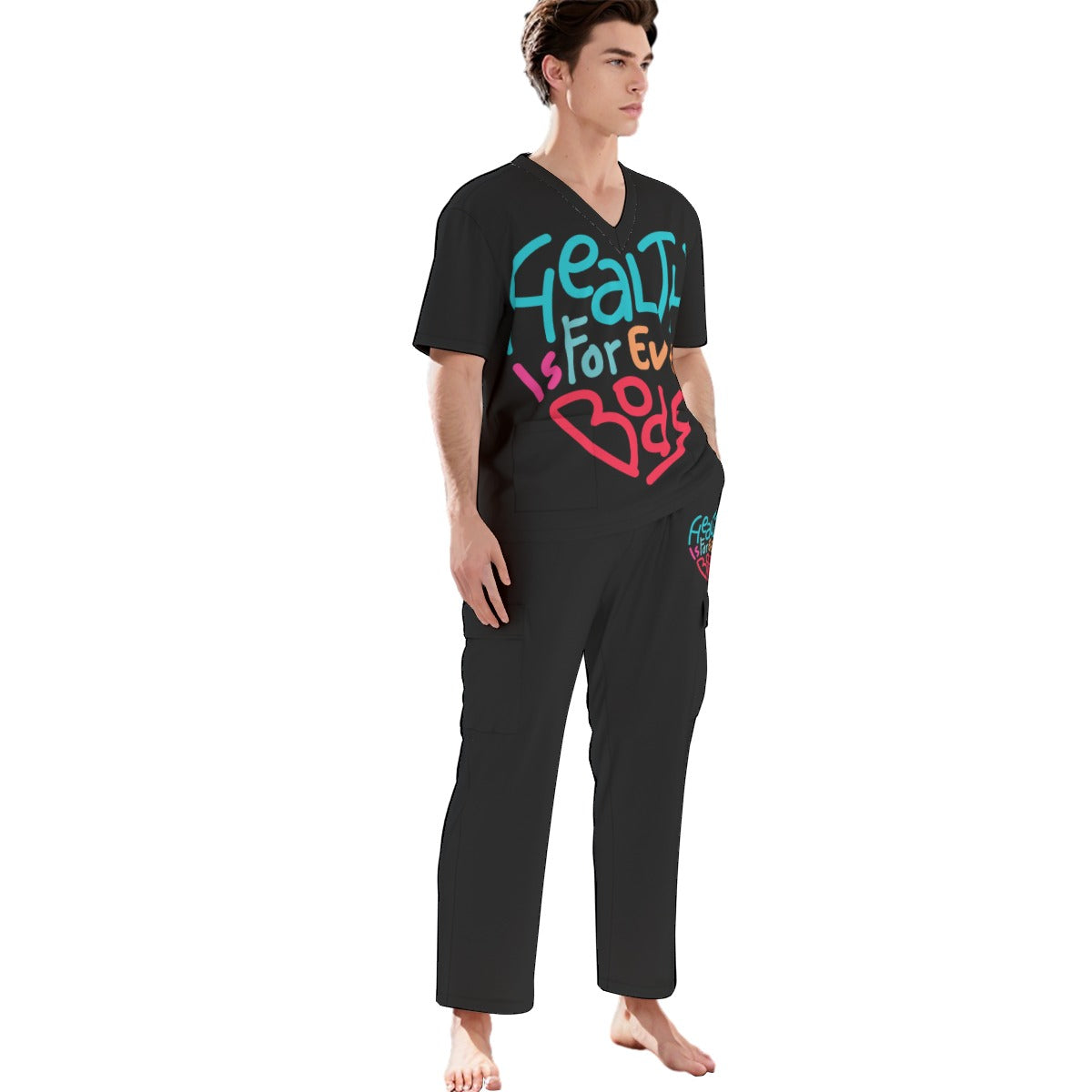 Scrubs with Meaning "The scrub set that says what you believe before you say a word." 1 side