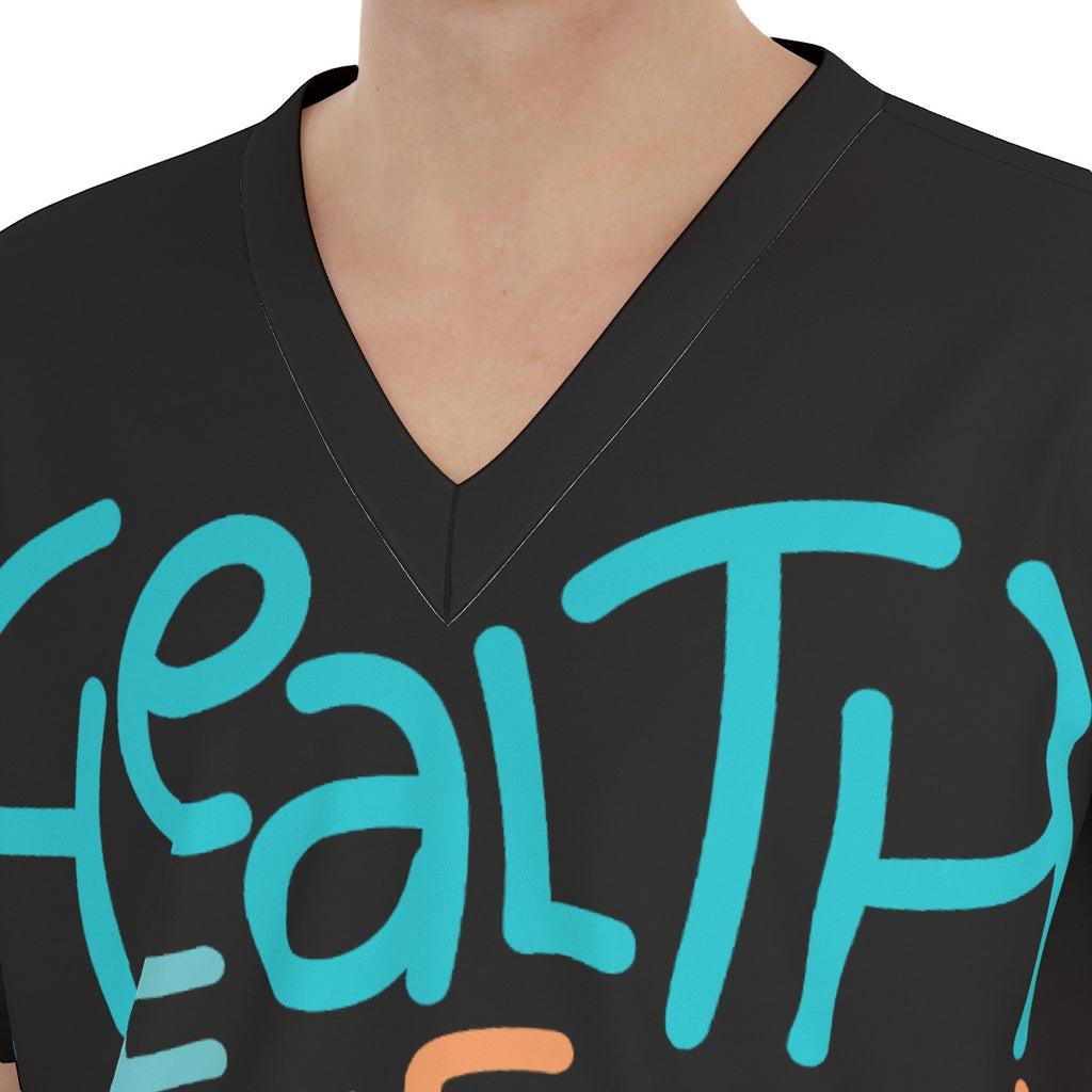 Scrubs with Meaning "The scrub set that says what you believe before you say a word." 1 side